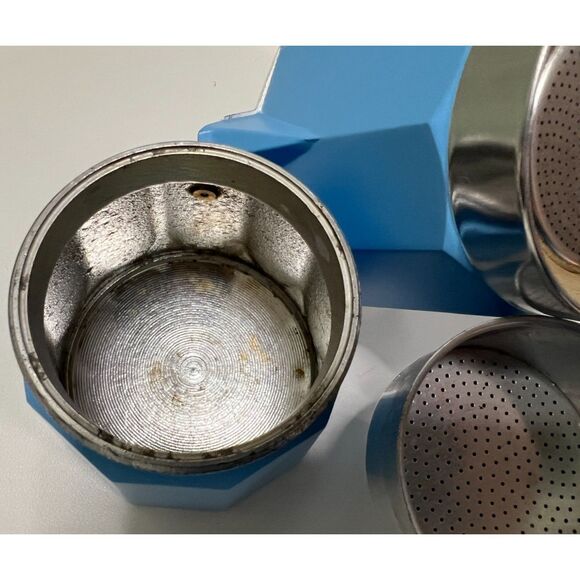 NWOT Blue Pezzetti Italexpress Moka Pot/Espresso Maker - Picture 6 of 6